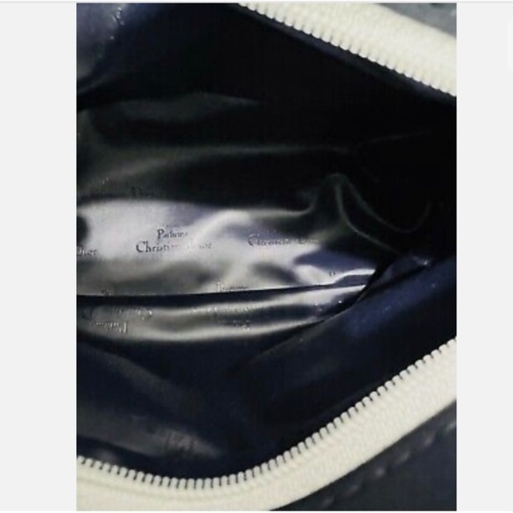 NWT Christian Dior Parfums Makeup/Cosmetic Bag Blue & White - Picture 5 of 5